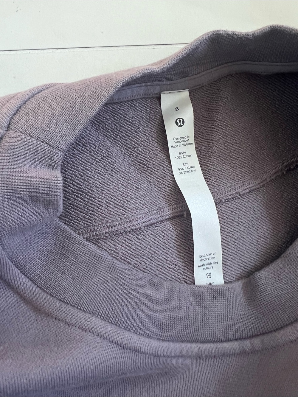 lululemon athletica Perfectly Oversized Dusty Mauve Crewneck Sweatshirt - Picture 6 of 6